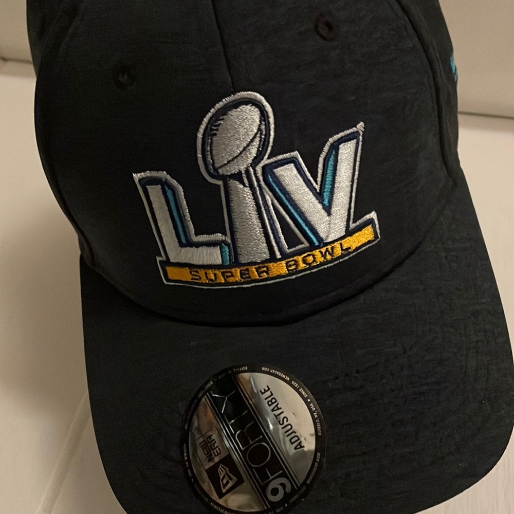 Super Bowl LV Hat Navy with Trophy with Roman Numerals